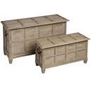Traditional Limed Set Of 2 Blanket Boxes / Trunks 