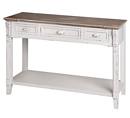 New England Three Drawer Console Table