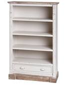 New England Low Bookcase With Drawers 
