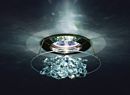 Ice crystal antique green downlight